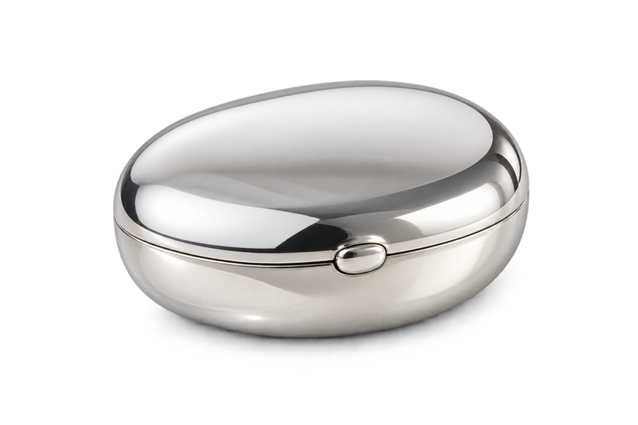 Polished silver keepsake box